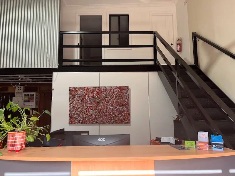 Alice Springs clinic front desk — shared with Jelly Beanz